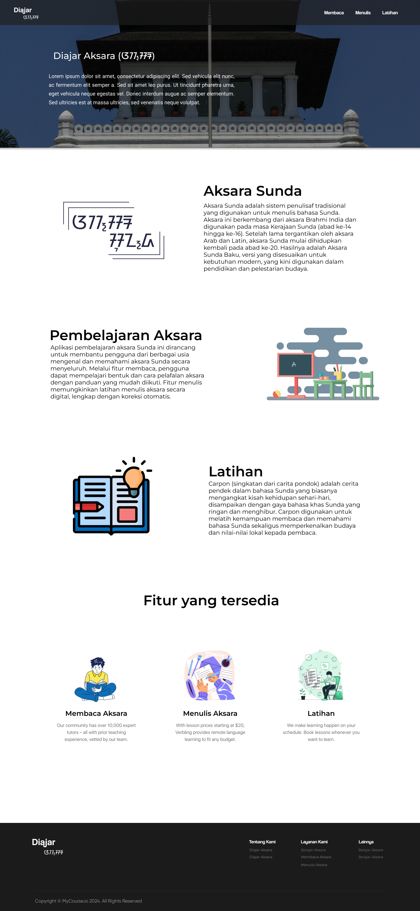 DiajarAksara - Sundanese Script Learning Platform