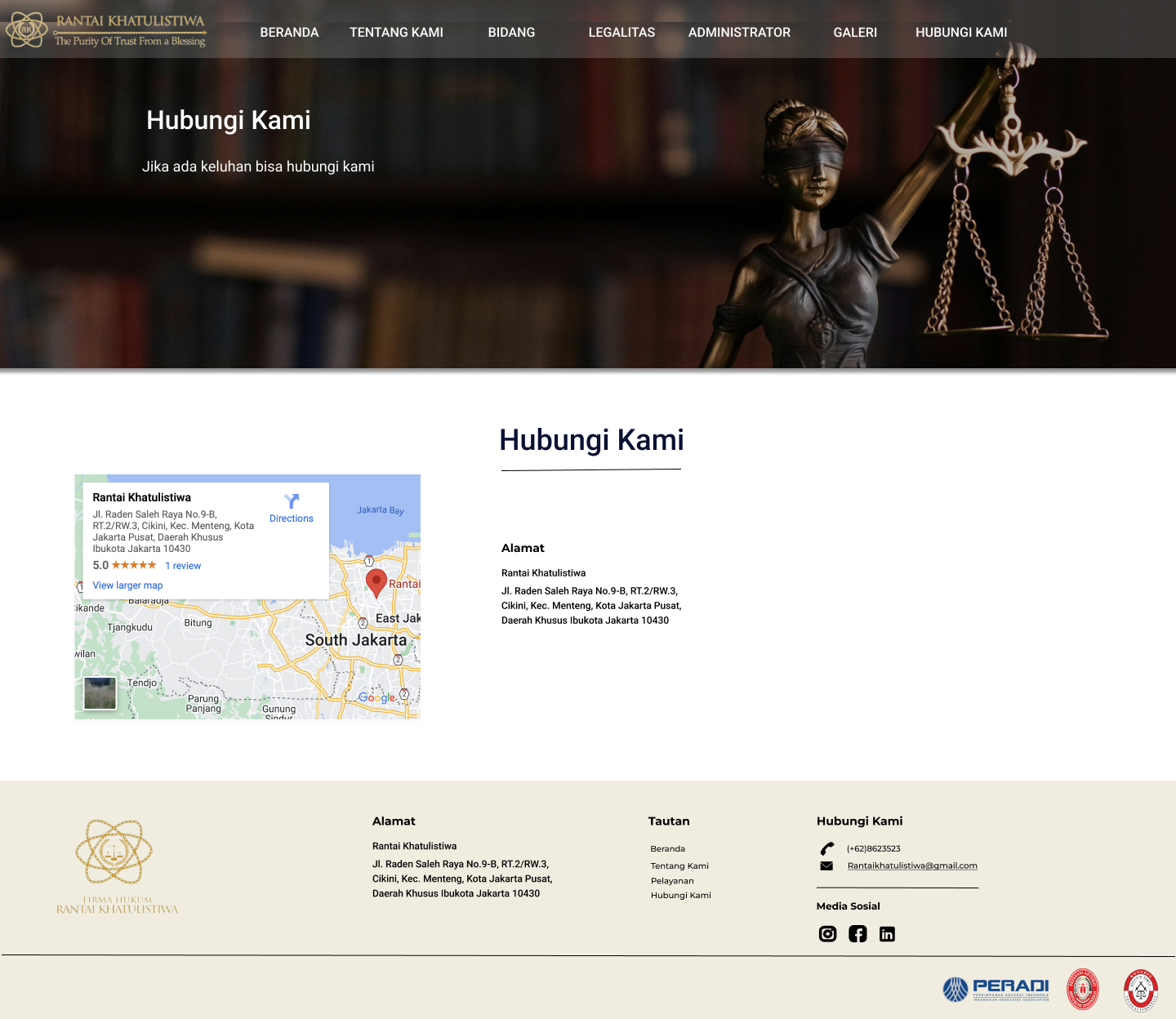 Contact page