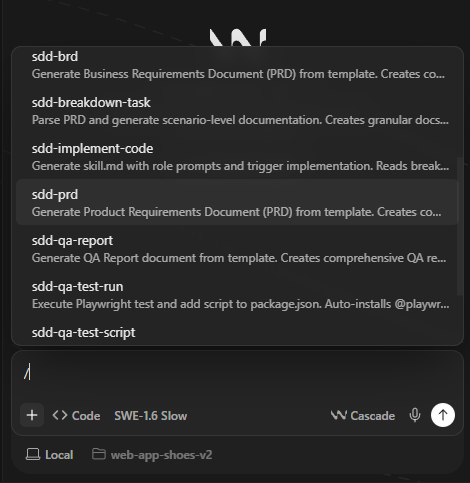 CLI skills execution